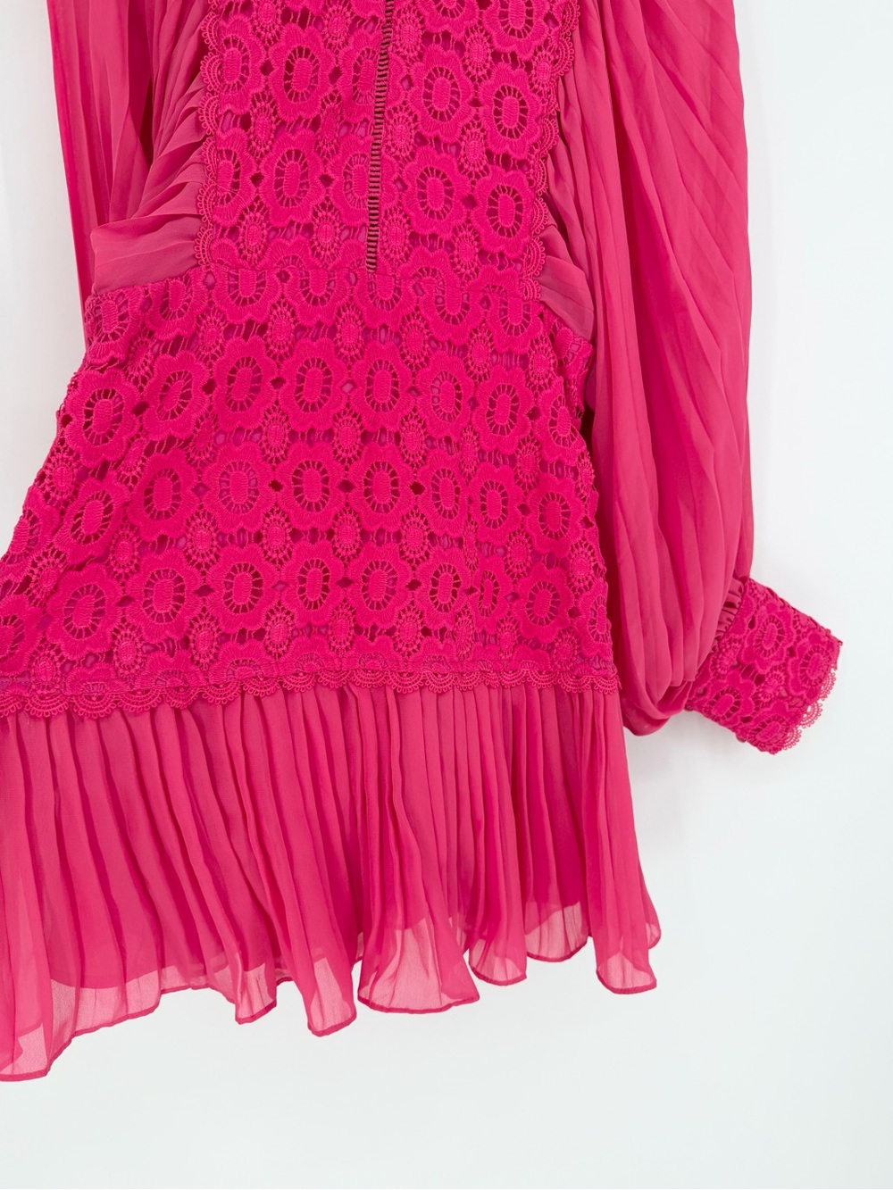 INA Hot Pink Crochet Dress - Picture 4 of 12